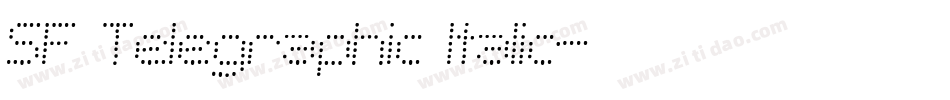 SF Telegraphic Italic字体转换